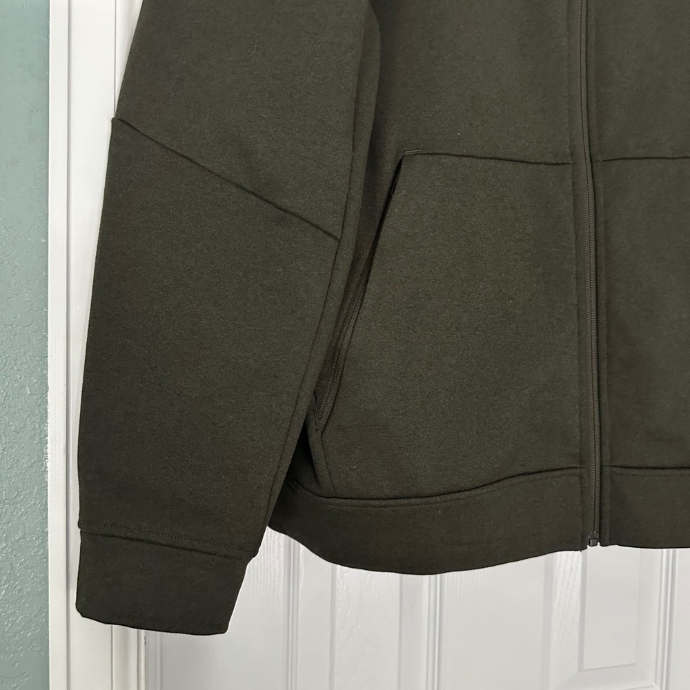 Lululemon City Sweat Zip Hoodie Thermo Heathered Dark Olive Size XL - Picture 6 of 13
